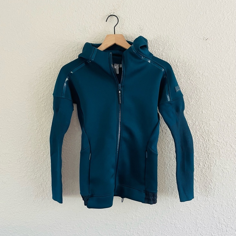 Adidas x Stella McCartney blue scuba navy zip up jacket